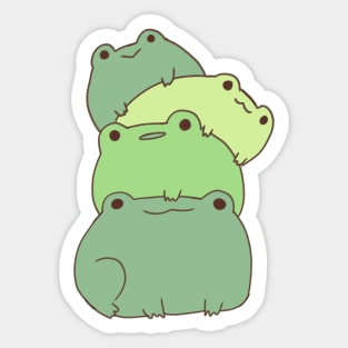 Cute Frog stack Sticker